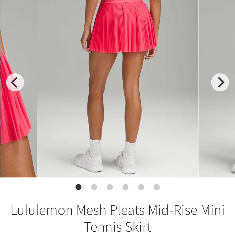 Lululemon Athletica Pink Pleated Skort